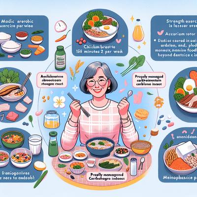 갱년기 여성의 건강을 위한 완벽한 운동과 식단 전략